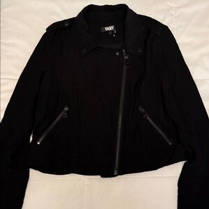 DKNY Women's Black Moto Jacket